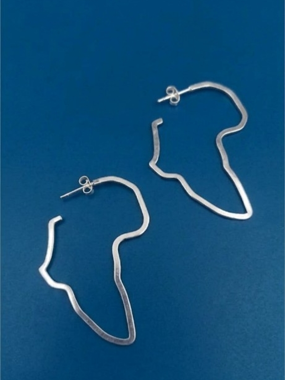 Abstract Hoop Earrings -